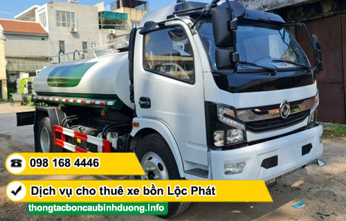 Cho thuê xe chở nước tưới cây TPHCM